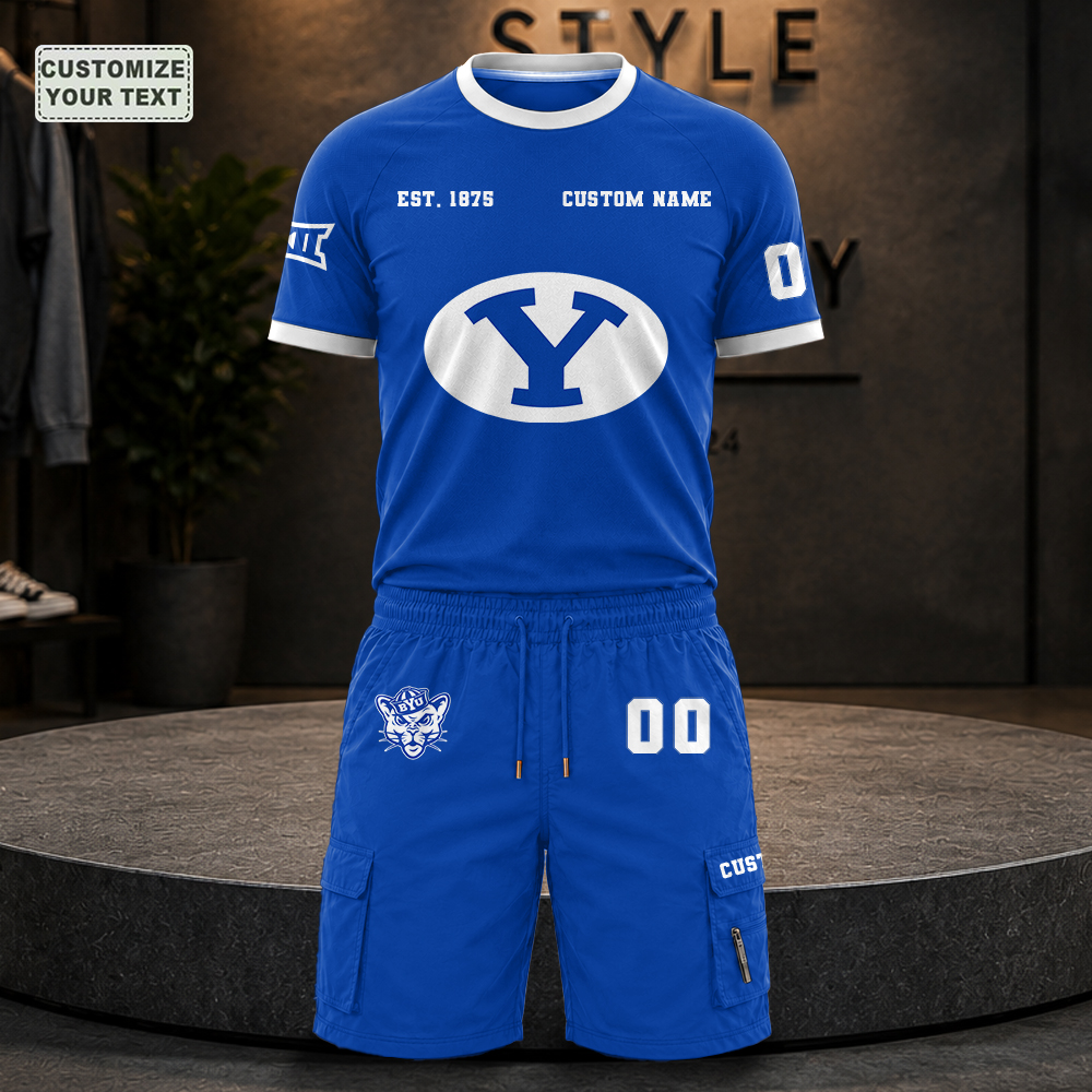 RYWQZLFFMT Custom Premium Ring-Spun Cotton T-Shirt and Short - Image 3