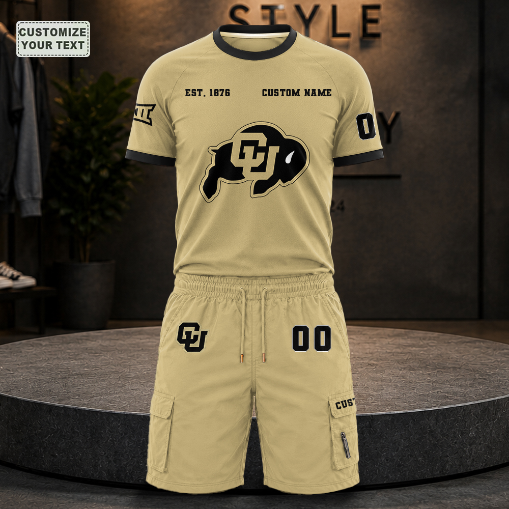 CSJBRROXFP Custom Premium Ring-Spun Cotton T-Shirt and Short - Image 3
