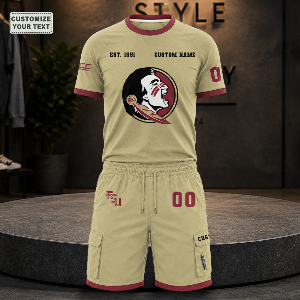 UCIQBZTVER Custom Premium Ring-Spun Cotton T-Shirt and Short - Image 4