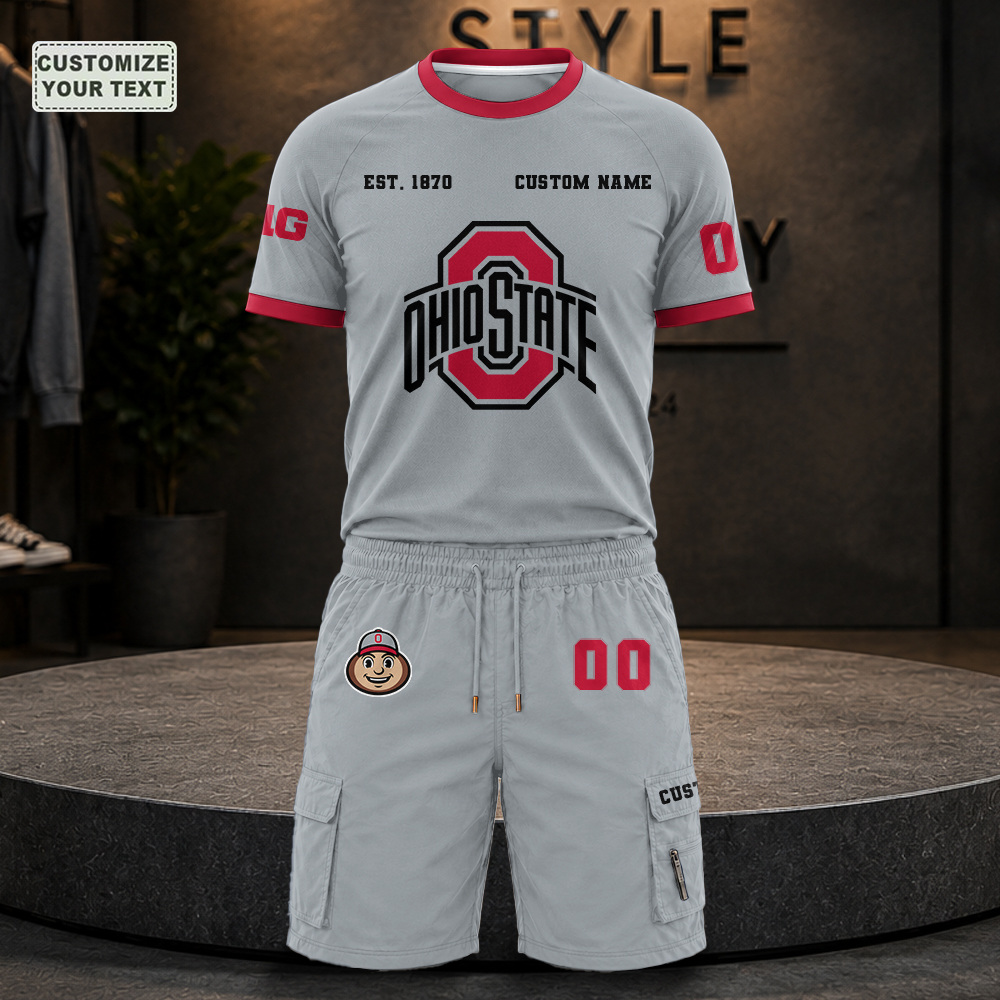 BSVIHQHKCT Custom Premium Ring-Spun Cotton T-Shirt and Short - Image 3