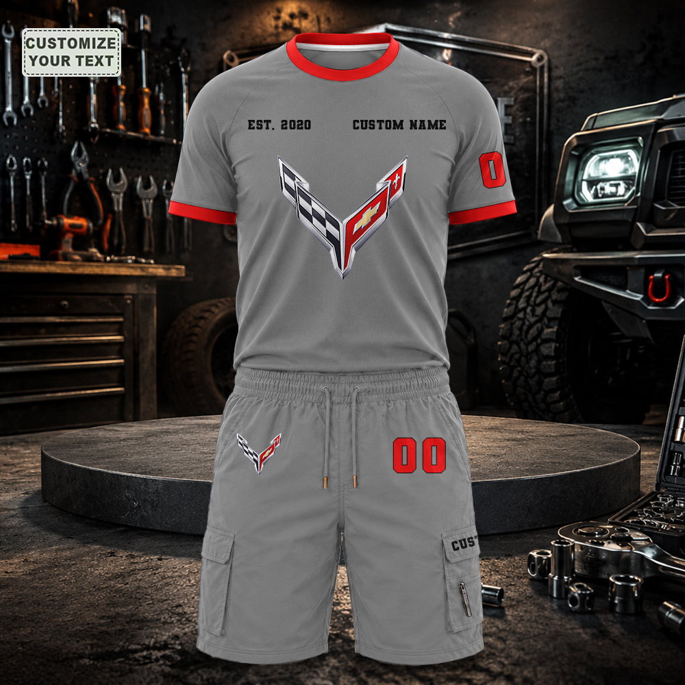 CQYEBEYUUH Custom Premium Ring-Spun Cotton T-Shirt and Short - Image 3