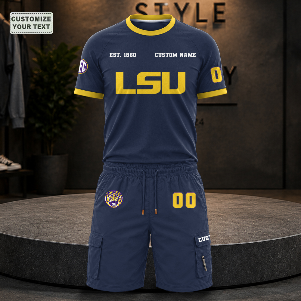 CSTGMFBYLZ Custom Premium Ring-Spun Cotton T-Shirt and Short - Image 5