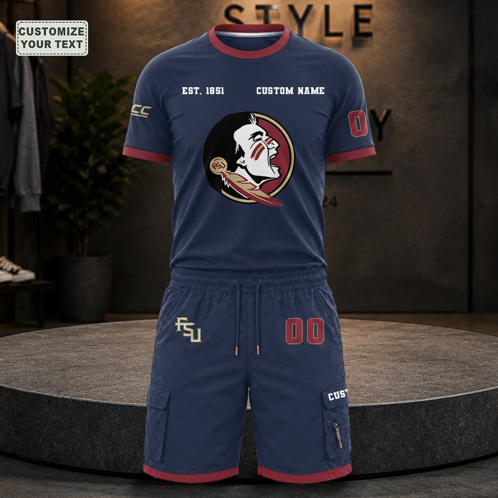 UCIQBZTVER Custom Premium Ring-Spun Cotton T-Shirt and Short - Image 6
