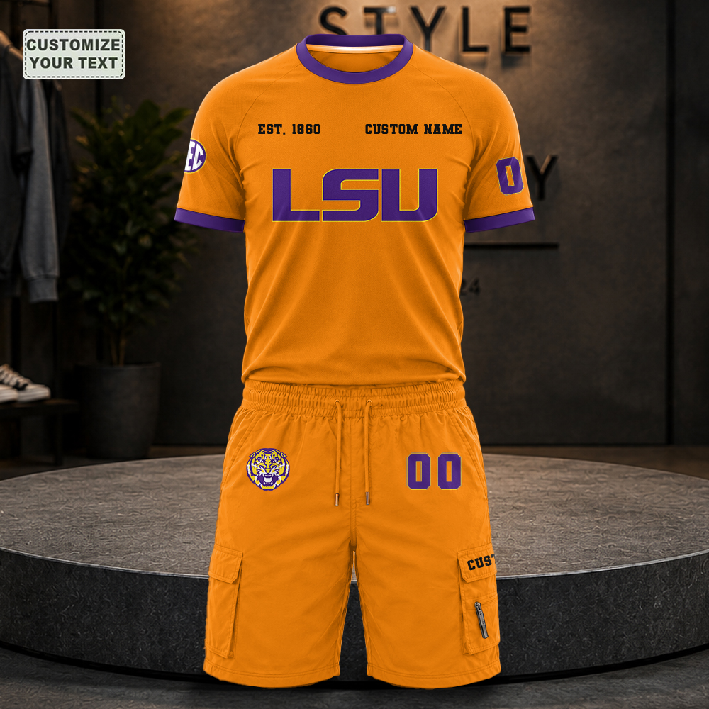 CSTGMFBYLZ Custom Premium Ring-Spun Cotton T-Shirt and Short - Image 6