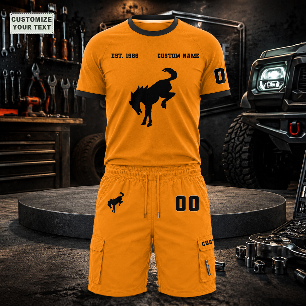 SJCQADIXOV Custom Premium Ring-Spun Cotton T-Shirt and Short - Image 5