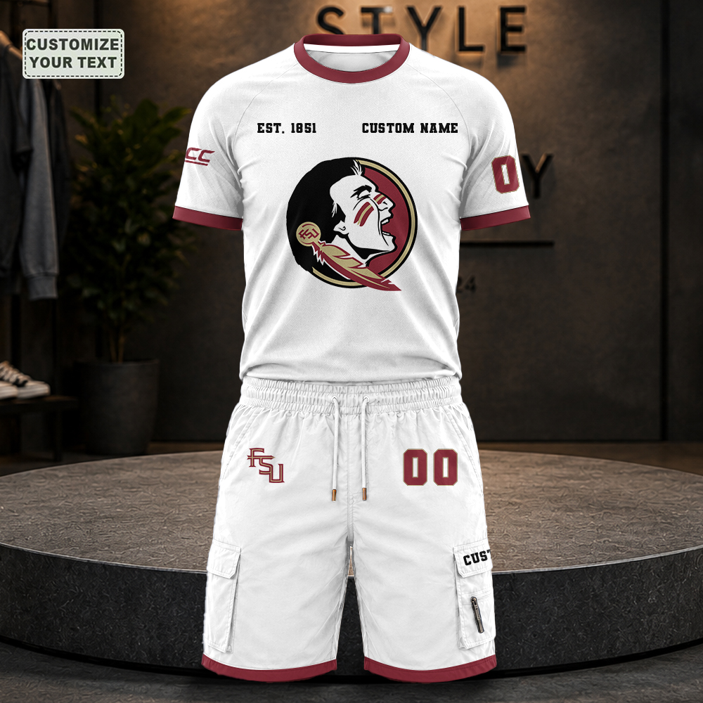 UCIQBZTVER Custom Premium Ring-Spun Cotton T-Shirt and Short - Image 8