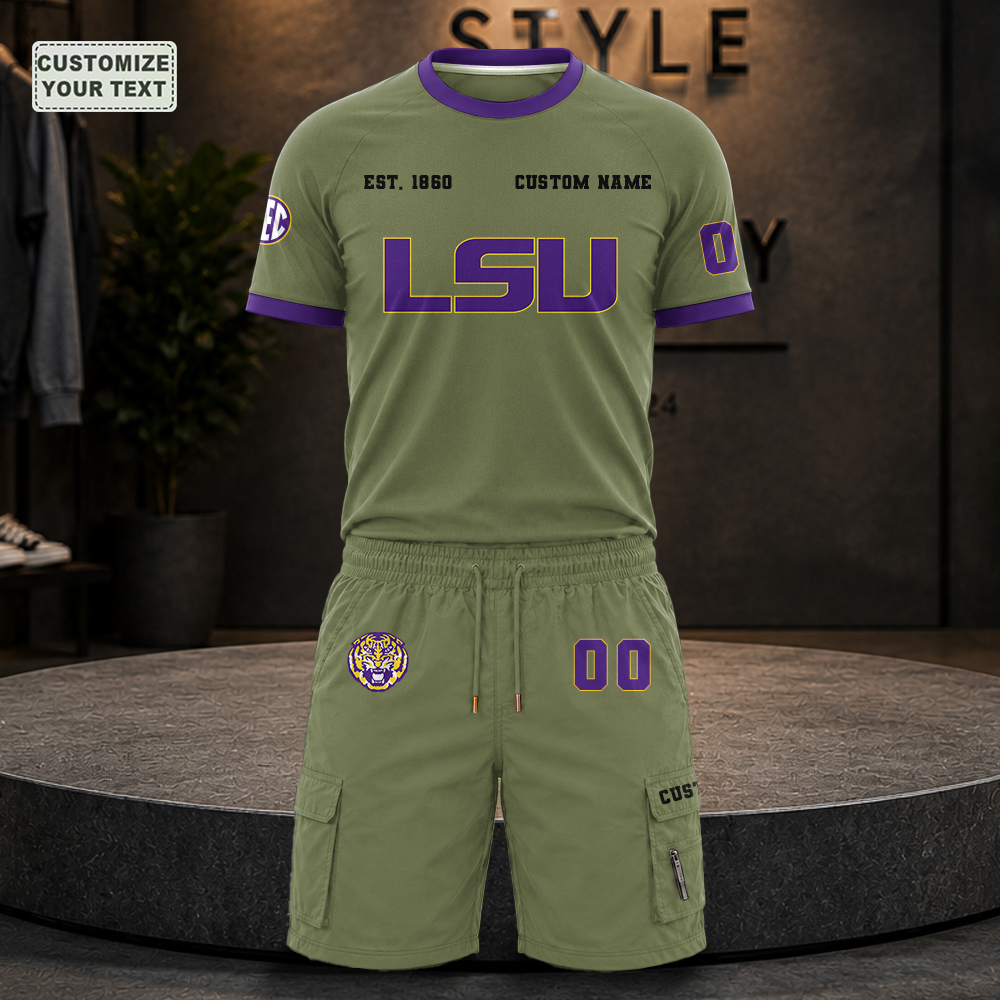 CSTGMFBYLZ Custom Premium Ring-Spun Cotton T-Shirt and Short