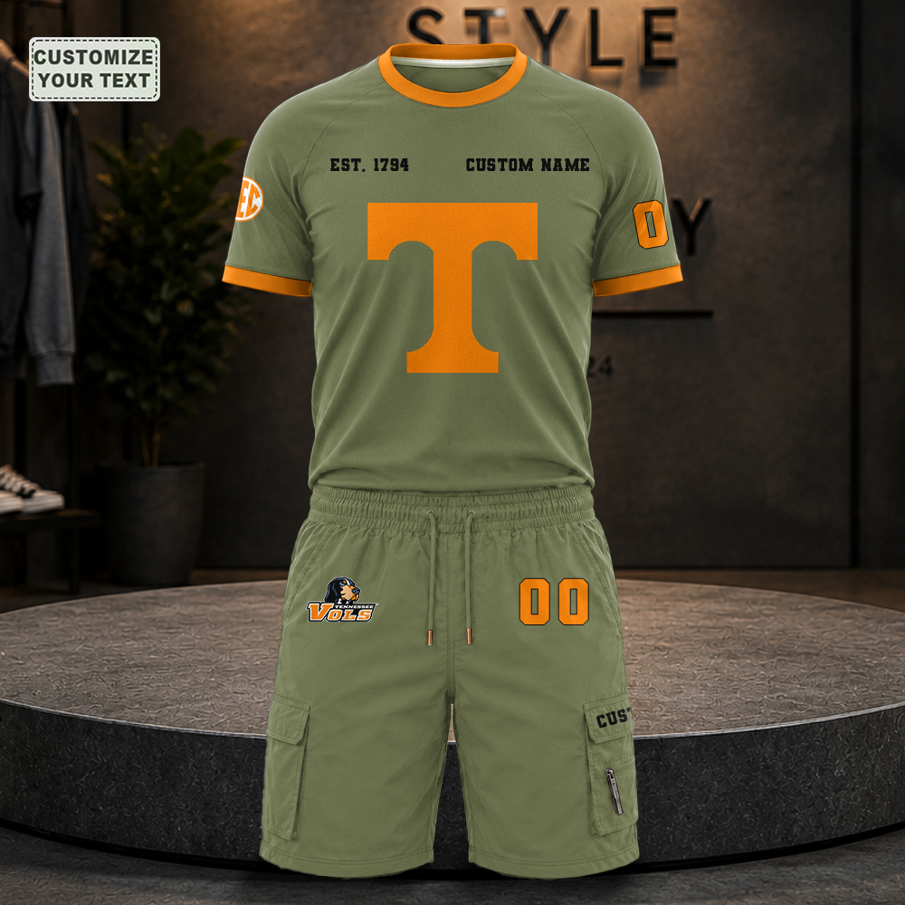 RBQTKKMBKQ Custom Premium Ring-Spun Cotton T-Shirt and Short