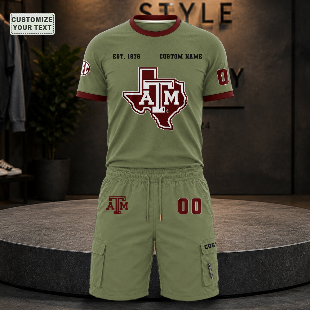 NOLQBJUOFQ Custom Premium Ring-Spun Cotton T-Shirt and Short