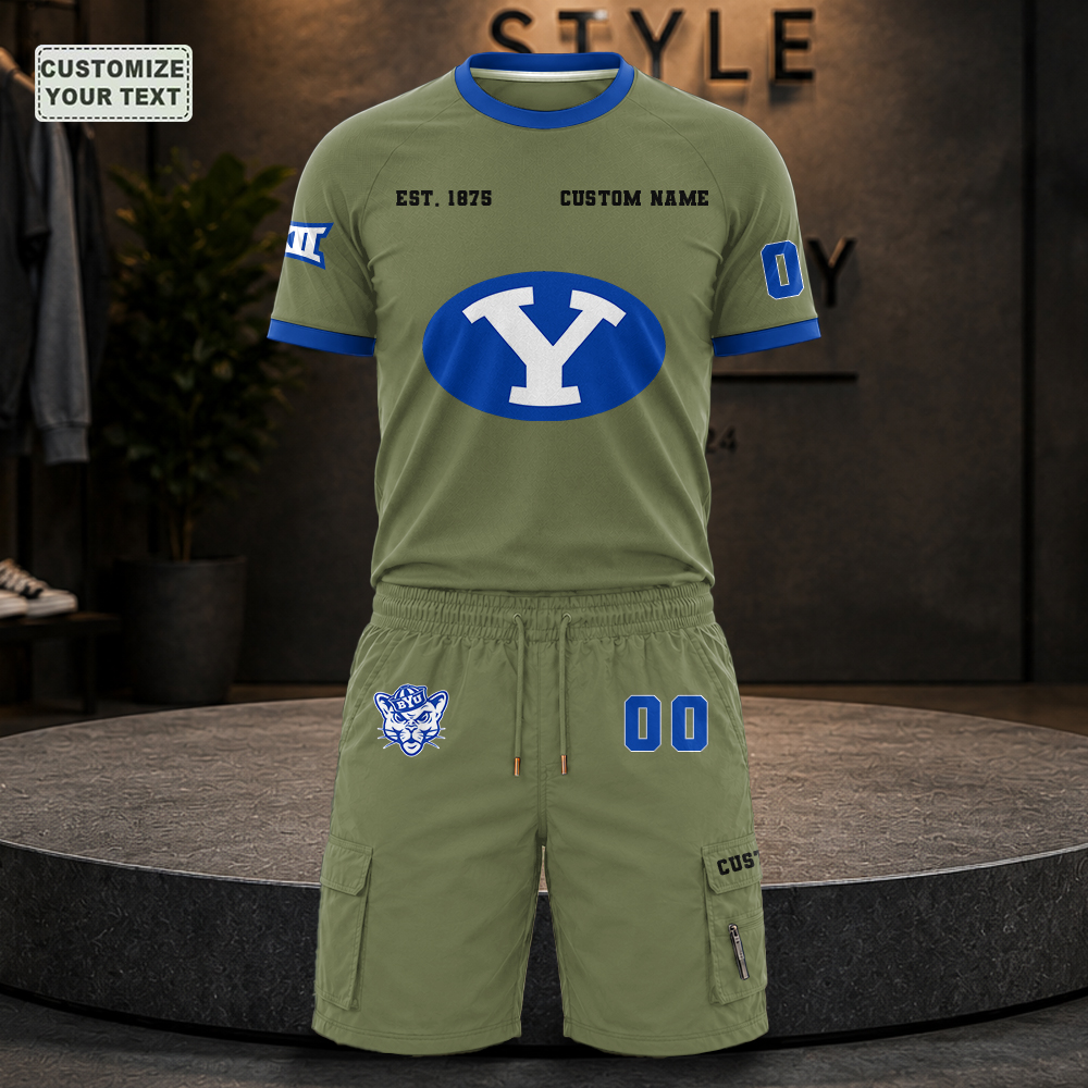 RYWQZLFFMT Custom Premium Ring-Spun Cotton T-Shirt and Short