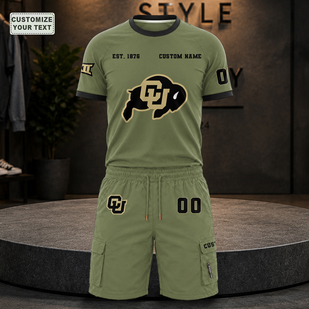 CSJBRROXFP Custom Premium Ring-Spun Cotton T-Shirt and Short