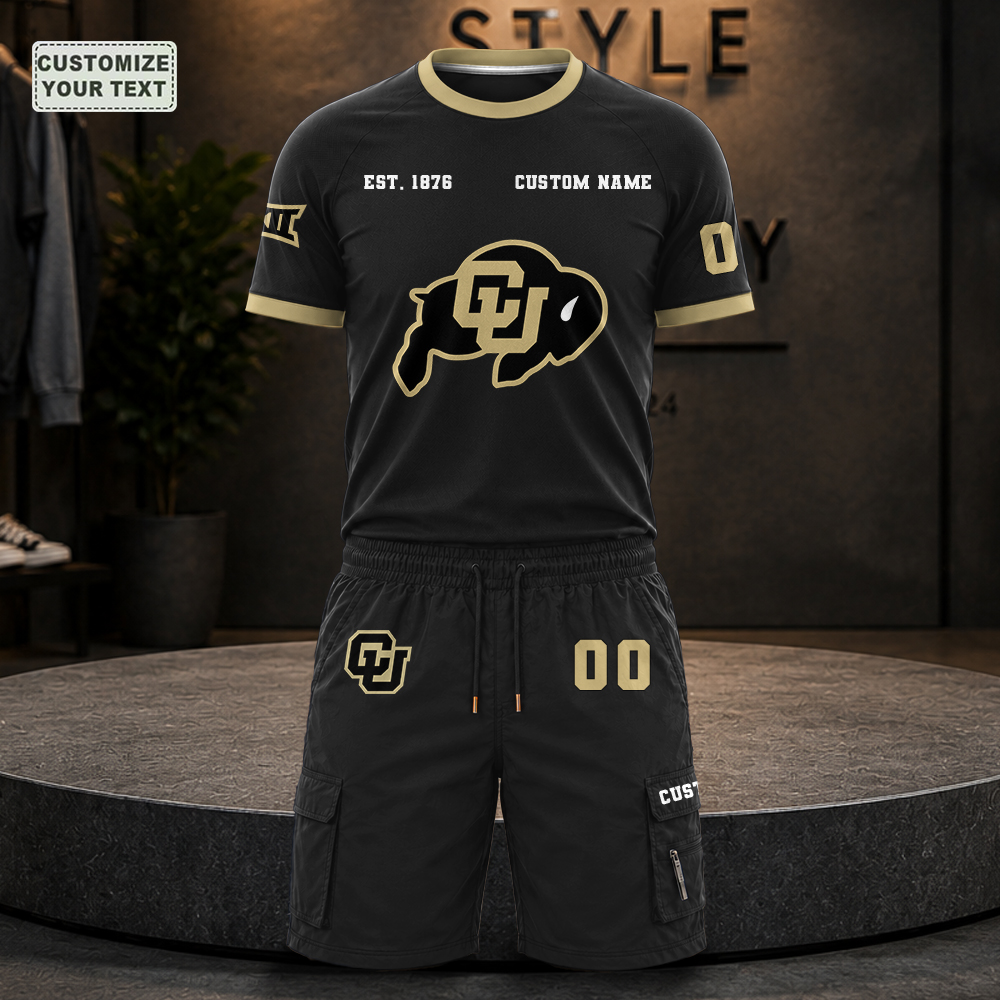 CSJBRROXFP Custom Premium Ring-Spun Cotton T-Shirt and Short - Image 2