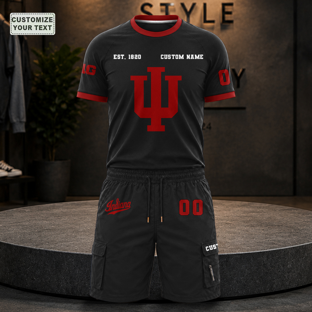 URQKEINGMF Custom Premium Ring-Spun Cotton T-Shirt and Short - Image 2