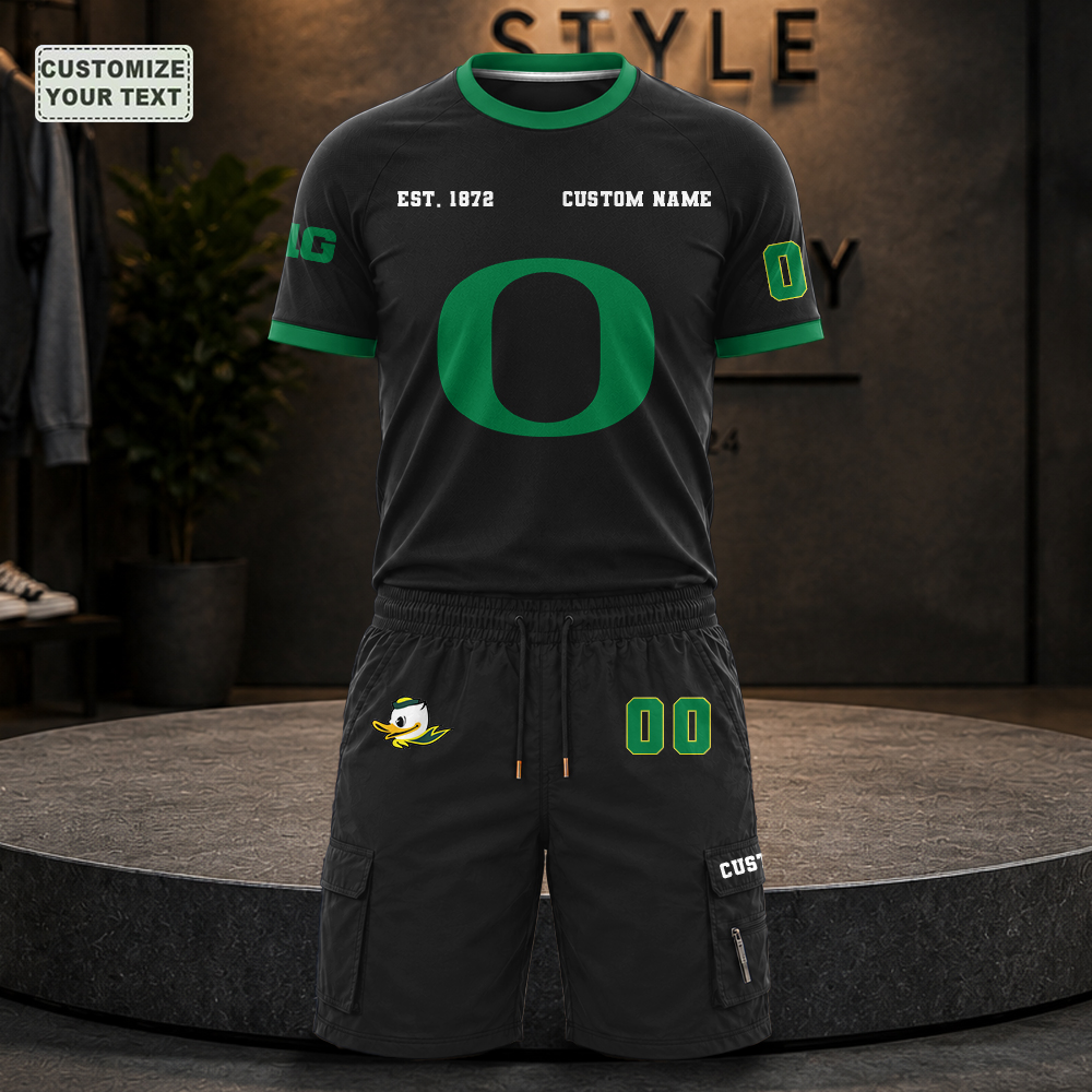 HFJPEBKONO Custom Premium Ring-Spun Cotton T-Shirt and Short - Image 2
