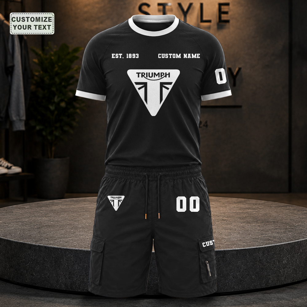 HYLCAOEEBT Custom Premium Ring-Spun Cotton T-Shirt and Short - Image 2