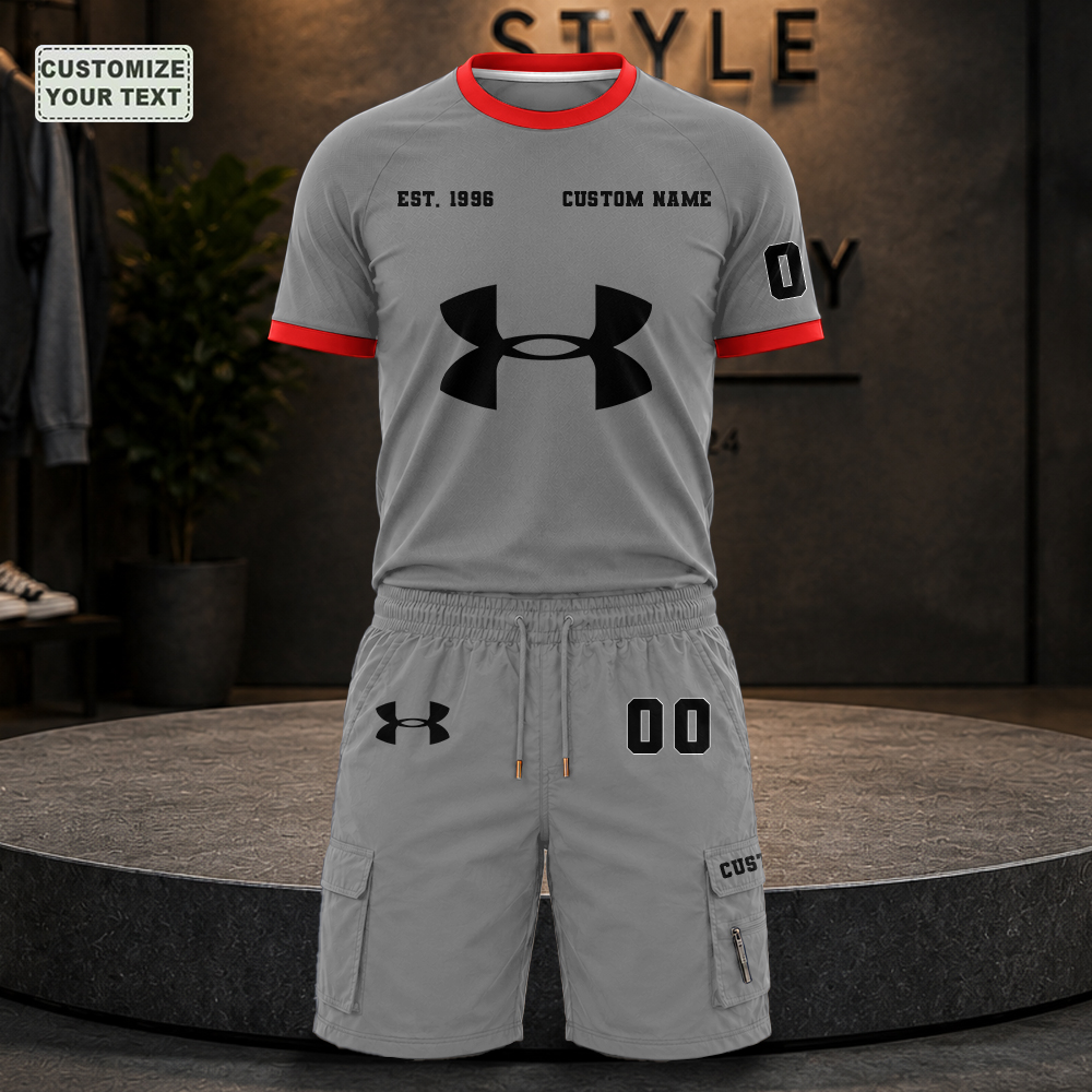 ODCOSEWIHT Custom Premium Ring-Spun Cotton T-Shirt and Short - Image 3
