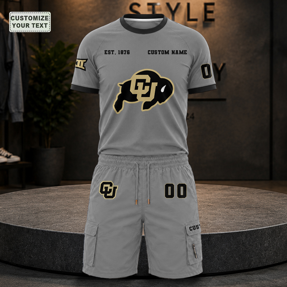 CSJBRROXFP Custom Premium Ring-Spun Cotton T-Shirt and Short - Image 4