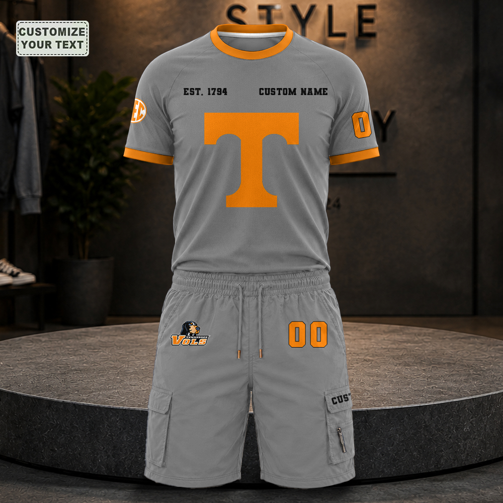 RBQTKKMBKQ Custom Premium Ring-Spun Cotton T-Shirt and Short - Image 3