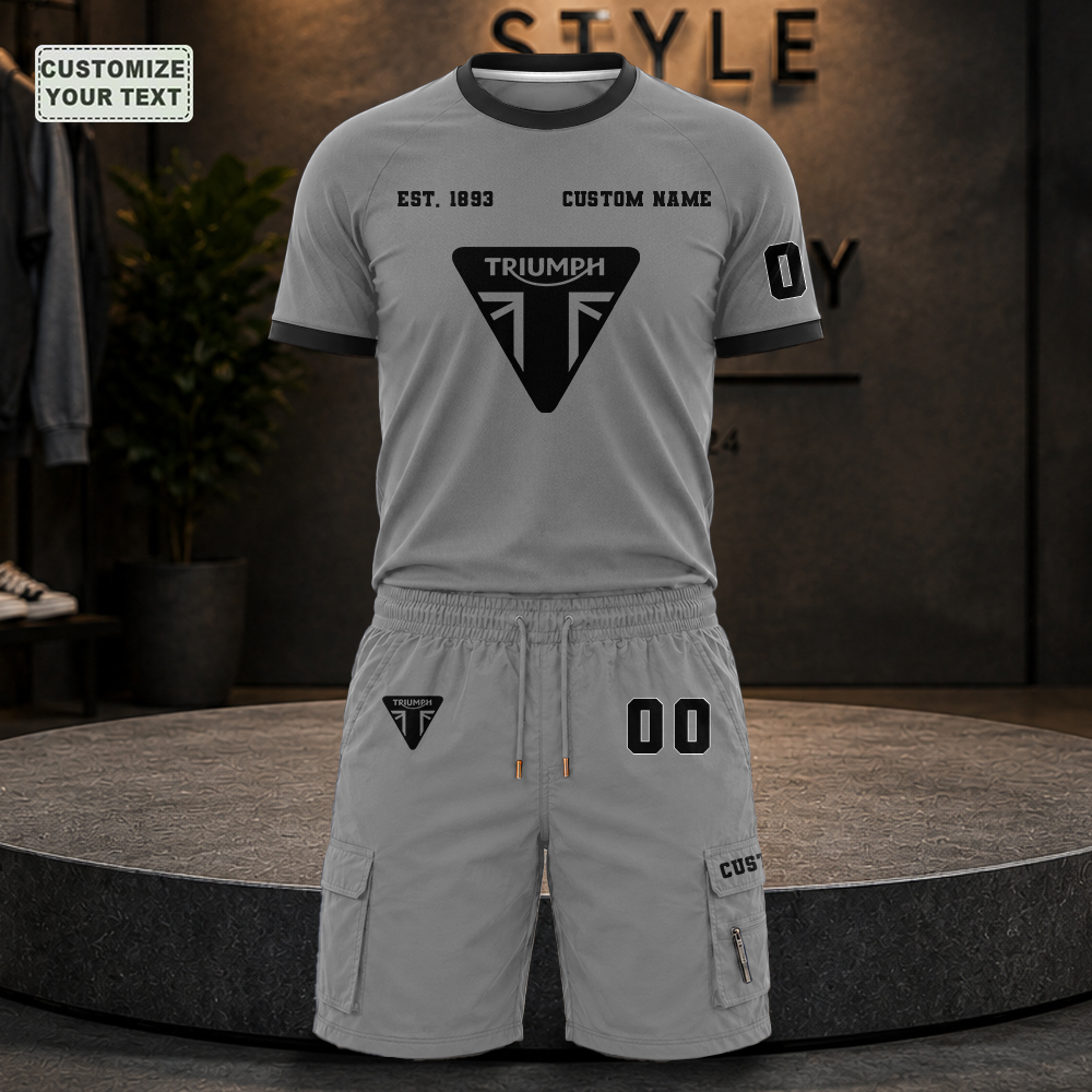 HYLCAOEEBT Custom Premium Ring-Spun Cotton T-Shirt and Short - Image 3