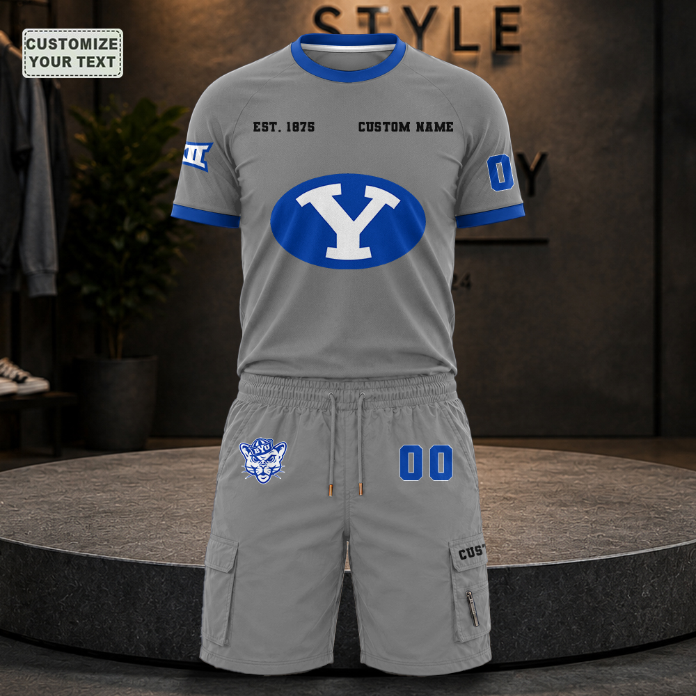 RYWQZLFFMT Custom Premium Ring-Spun Cotton T-Shirt and Short - Image 4