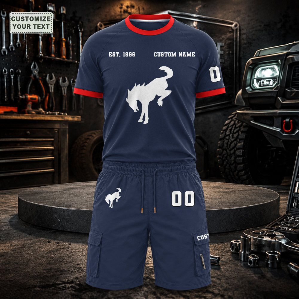 SJCQADIXOV Custom Premium Ring-Spun Cotton T-Shirt and Short - Image 4