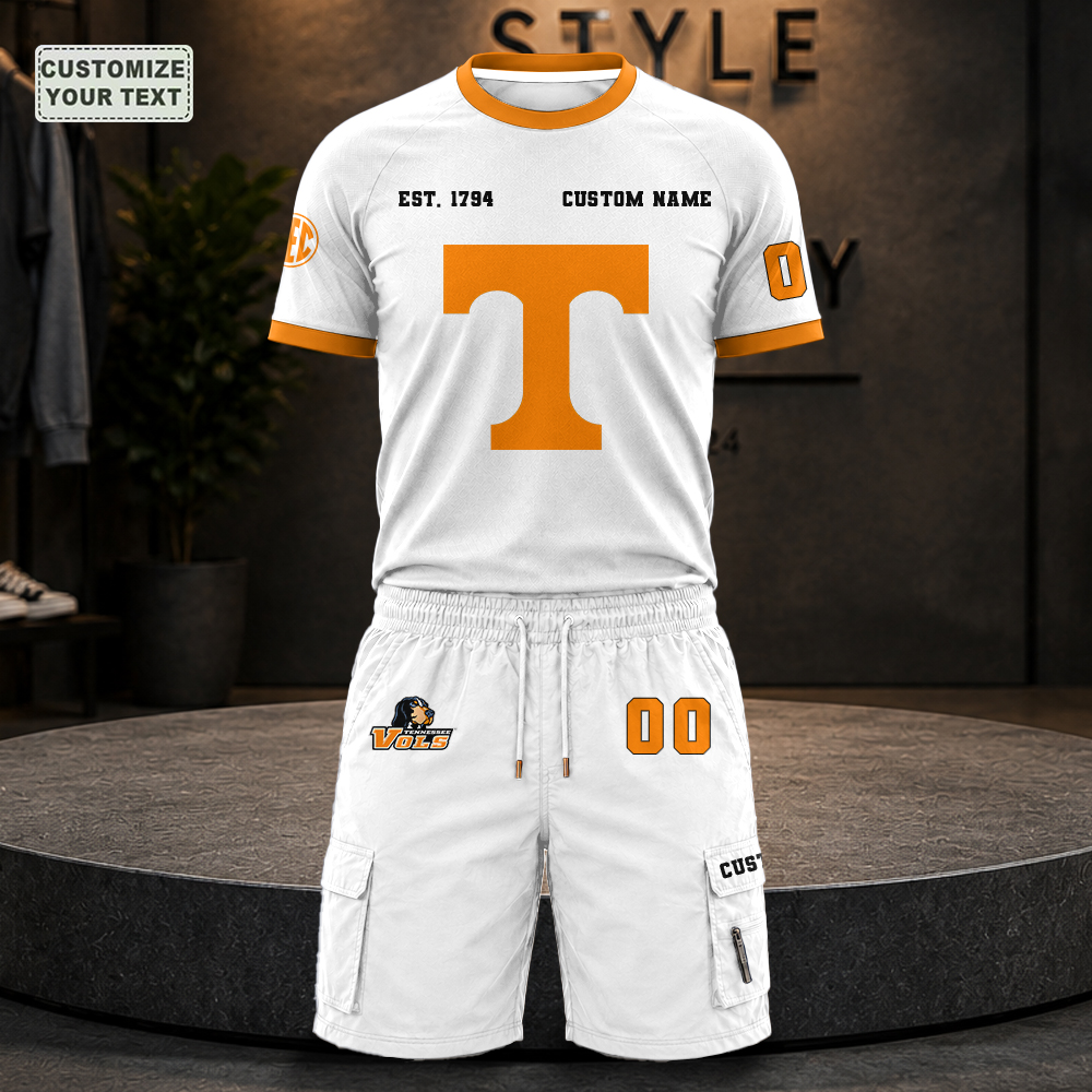 RBQTKKMBKQ Custom Premium Ring-Spun Cotton T-Shirt and Short - Image 8