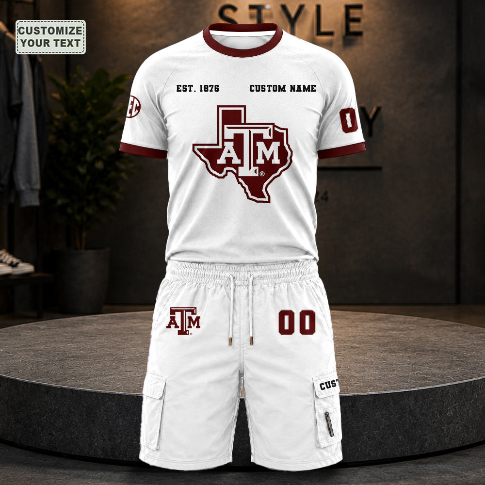 NOLQBJUOFQ Custom Premium Ring-Spun Cotton T-Shirt and Short - Image 8