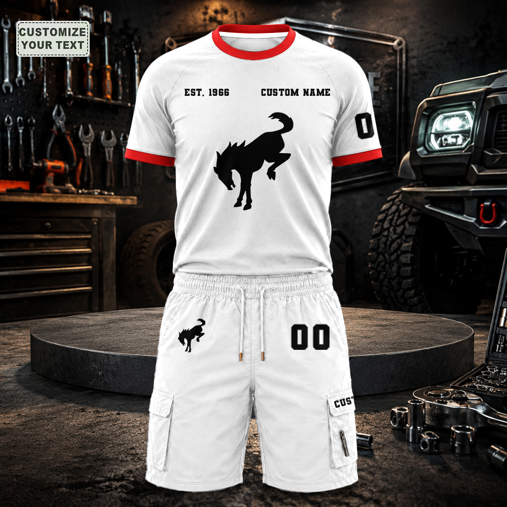 SJCQADIXOV Custom Premium Ring-Spun Cotton T-Shirt and Short - Image 8