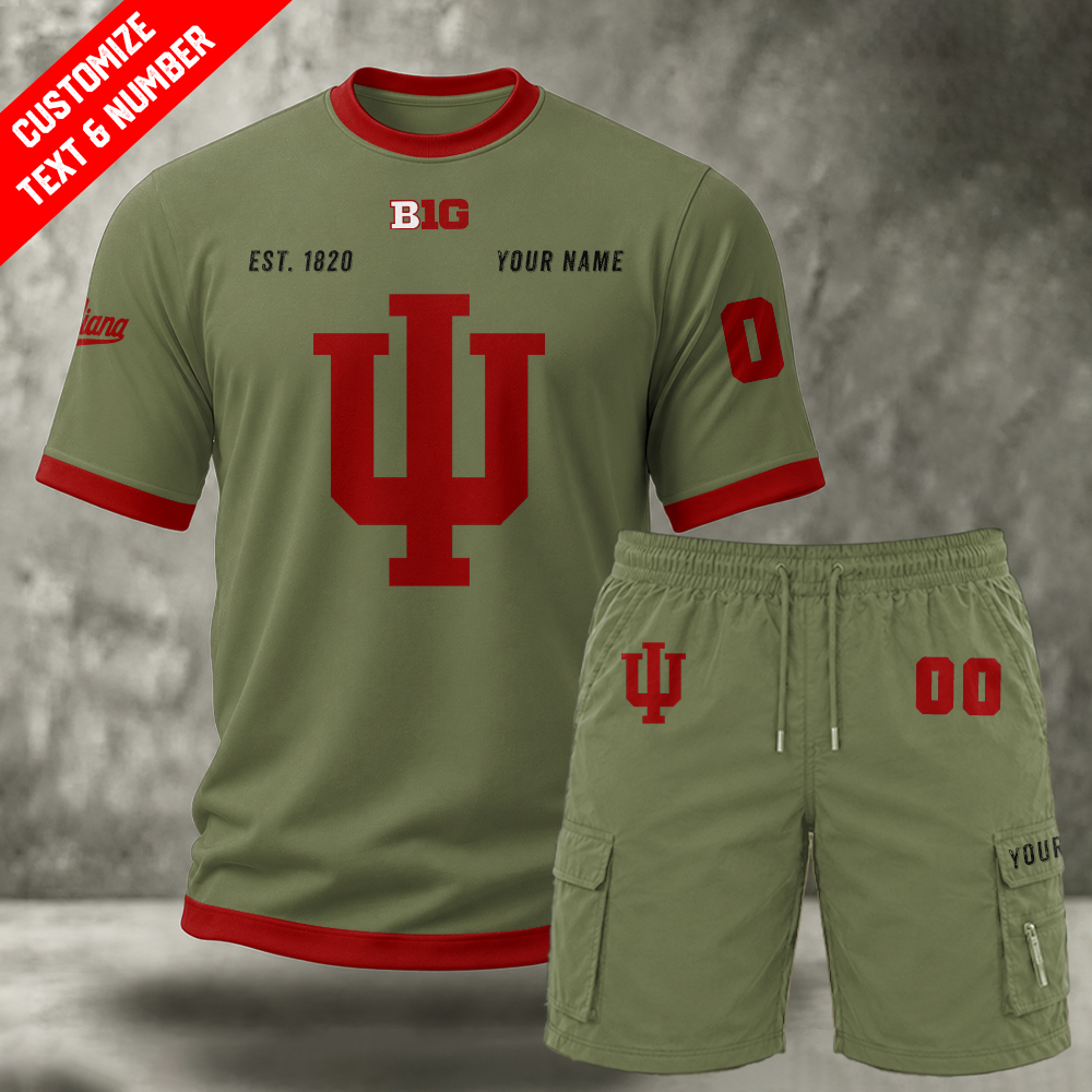 XMZLEOKJHP Custom Premium Ring-Spun Cotton T-Shirt and Short - Image 3