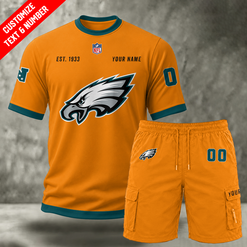 USEJBGHTTE Custom Premium Ring-Spun Cotton T-Shirt and Short - Image 6