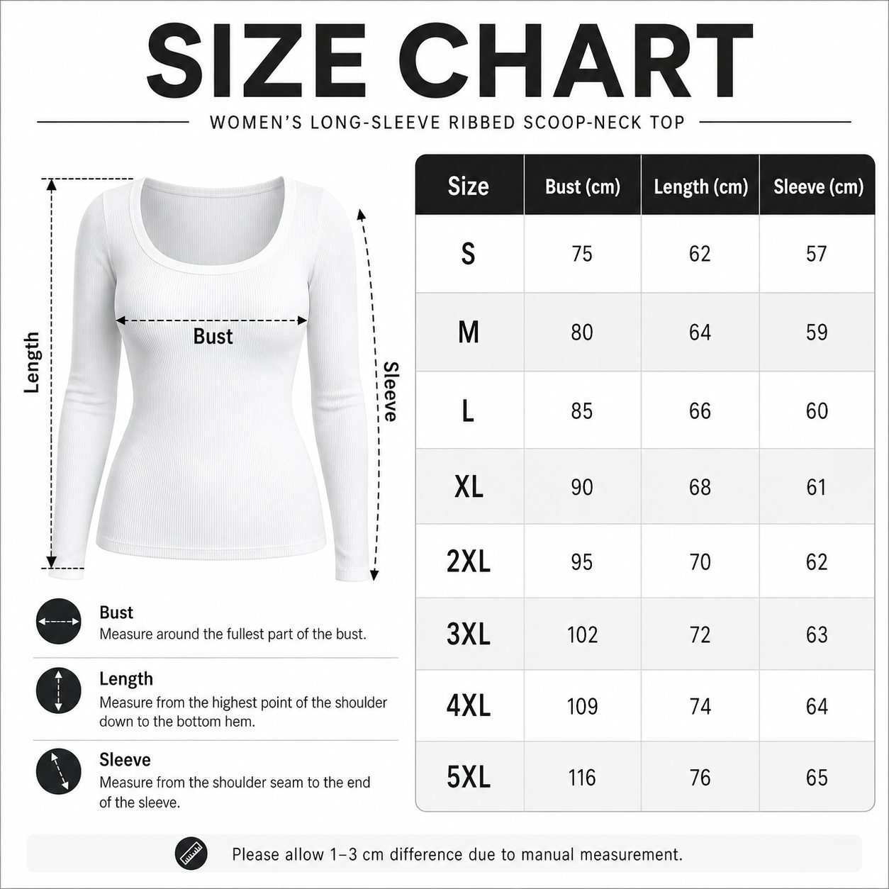 WWJNXIZ U-neck Long Sleeved T-Shirt - Image 6